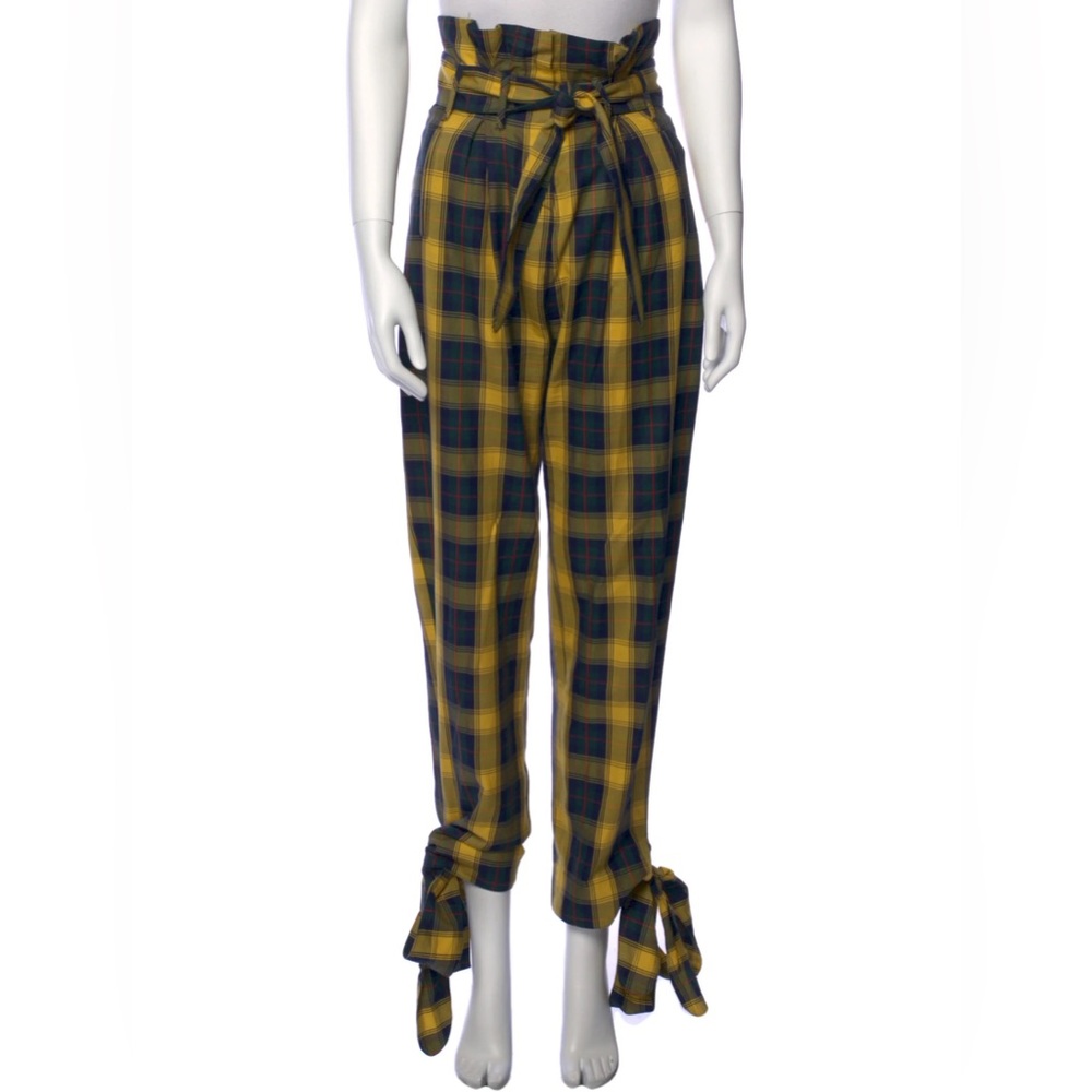 High rise plaid pants The Attico